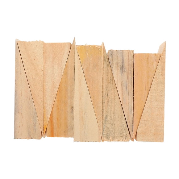 LOLIPPYY 20 Pcs Cales de Porte en Bois Kaki Solides Triangulaires Butées de Porte pour un Soutien Ferme Sécuritaire