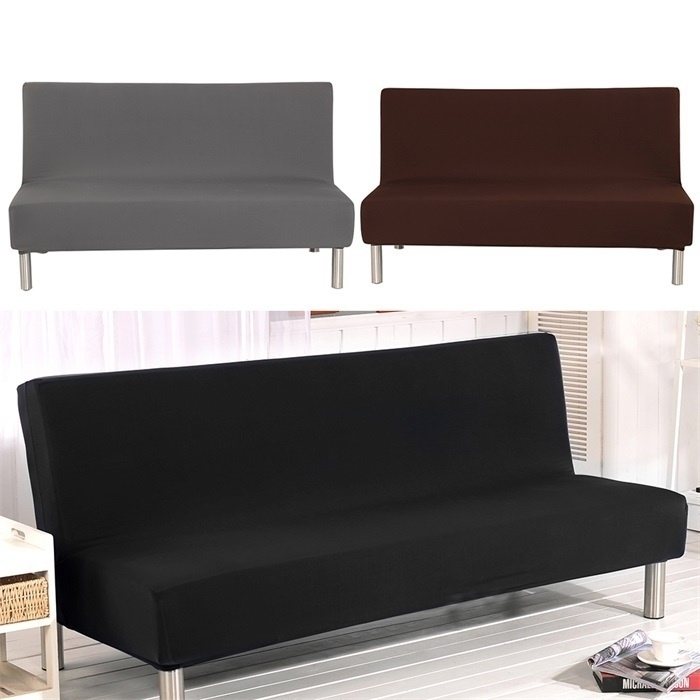Willstar New Solid Color Armless Sofa Cover Allinclusive Folding