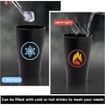 thumbnail image 3 of Reusable Wheat Straw Cups,QZS Unbreakable Plastic Water Cup Set,Stackable Tumblers,6 Pack Portable Water Glasses for Home,Kitchen,Camping, 3 of 6