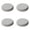 Silver Gray, variant on 4-Pack Round Stool Cushion Covers for Kitchen Island, Thick Padded Elastic Edge Seat Covers for Vanity Stools, Soft Removable Washable Chair Cushions Up to 16 Inch Diameter, by Cosmug