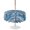 Navy, Indigo, Azure, variant on Outdoor Tablecloth with Umbrella Hole for Patio/Picnic/Party/Camping, Blue Palm Tree Waterproof Table Cloth Rectangle Table Cover Washable, Coastal Tropical Trees Vintage Summer (60"x 120")