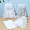 thumbnail image 1 of opvise 10Pcs/Bag Dustproof Drawstring Shoes Drying Bag Non Woven Fabric Practical Dirt-proof Shoes Drying Pouch for Home M, 1 of 8