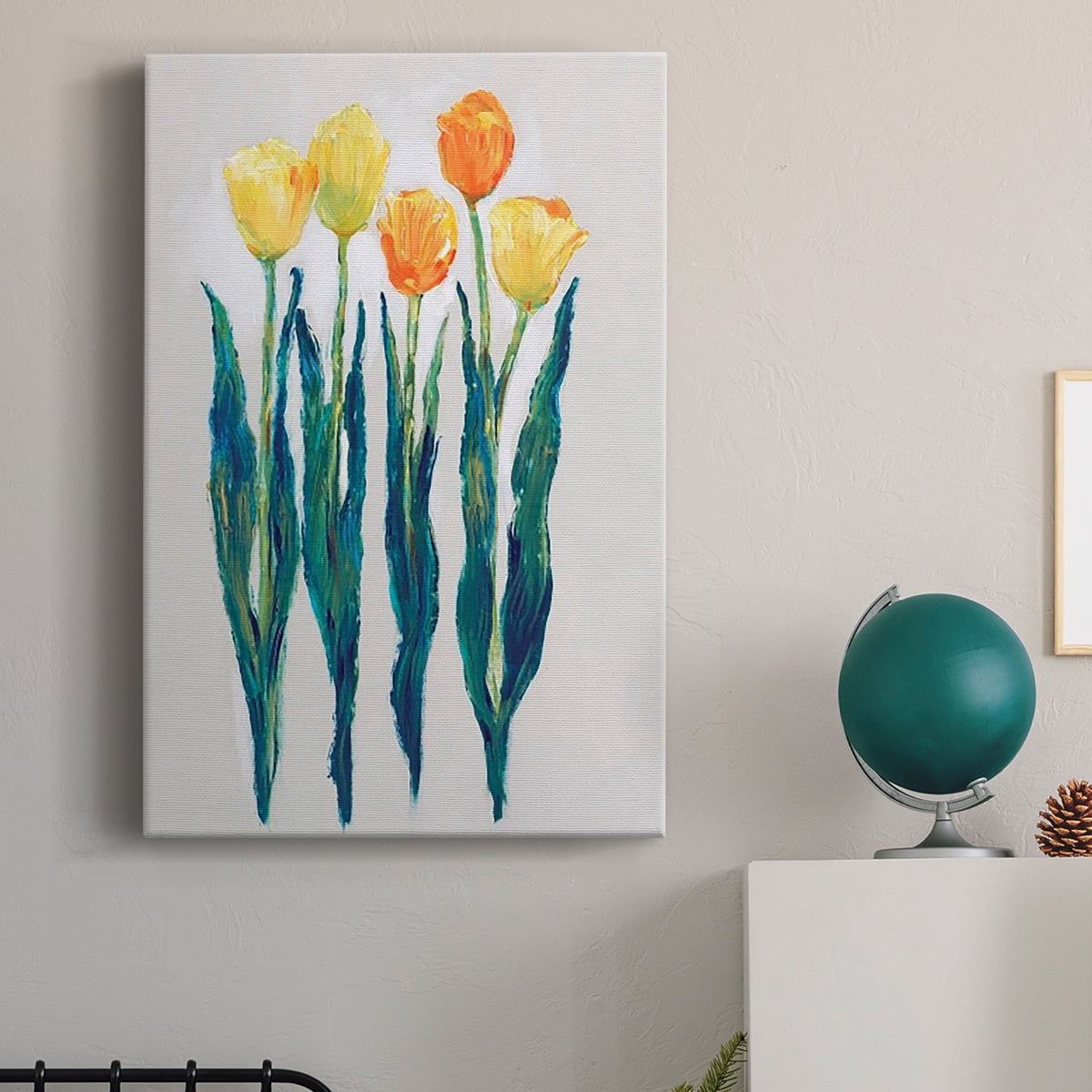 Tulips in a Row II Premium Gallery Wrapped Canvas - Ready to Hang