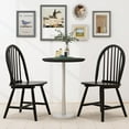 thumbnail image 7 of 18 Inch Wood Black Dining Chairs Set of 6, High Back Spindled Rubberwood  Seating Chair for Kitchen Living Room Farmhouse, 7 of 7