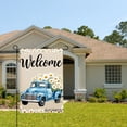 thumbnail image 2 of Amhnf Welcome Blue Truck With Daisies Garden Flag For Home Outdoor Garden Yard Decor 12x18 inch, 2 of 5