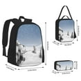 thumbnail image 2 of Disketp Snowman And Christmas Tree Large Capacity Backpack Lunch Bag Pencil Case Combination 3 Piece Set for Student, 2 of 7