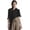 Black, variant on Medieval Post Apocalyptic Scarf Renaissance Shawl Triangle tassel for Men and Women