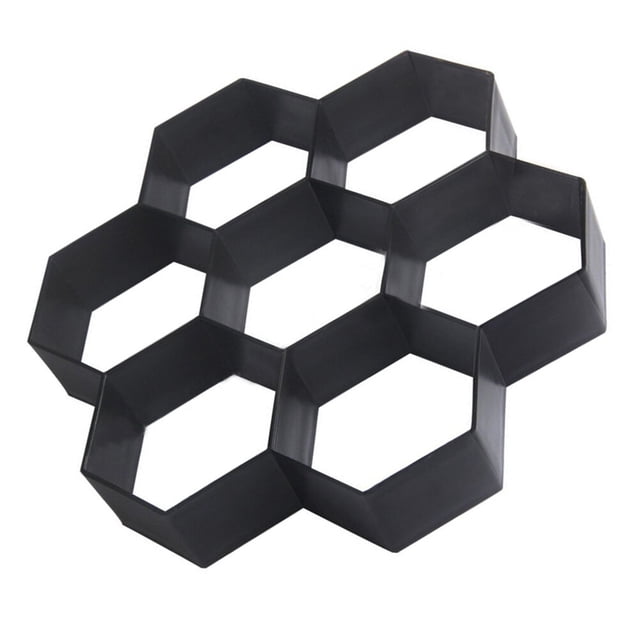 Raindrops Para Senderos Hexagonal De Plástico Negro Para Jardín Con Reusable Y Fácil De Usar