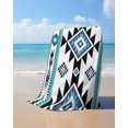 thumbnail image 4 of Blue Aztecs Beach Towels Oversized Super Absorbent, Southwestern Stripe Native American Boho Lightweight Bath Towel Quick Dry Sets For Bathroom/Pool/Rv Camping/Beach Play/Gym Room/Picnic 35"x70", 4 of 8