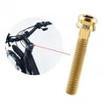 thumbnail image 3 of Perno de vástago de bicicleta, Tornillo de montaje de auricular de bicicleta, Tapa superior, Compacto, Titanio M6 Oro M6x35mm, 3 of 8
