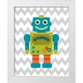 thumbnail image 1 of Robinson, Tamara 20x24 White Modern Wood Framed Museum Art Print Titled - Robot Chevron IV, 1 of 4