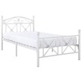 thumbnail image 1 of Modway Lit Plateforme Simple en Métal Style Ferme Moderne Cottage, Blanc, 1 of 5
