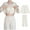 White, variant on Jamicy Loungewear Sets Woman Gifts for Mom Pajamas with Built In Bra Cute Long Sleeve Sleepwear Tee Top+ Pants Loungewear Pajamas Clothes Set