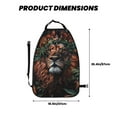 thumbnail image 2 of Pofeuu Lion Forest Crown Print 2 Pack PU Leather Kick Mat Back Seat Protector, Universal Car Seat Back Organizer, Waterproof Backseat Protector For Most Car, 2 of 8