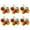 Three headed lychee, variant on 6Pcs Artificial Fruit Photography Props for Party Decorations, 24 Kind of Fruit Realistic Simulation Fruit