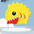 thumbnail image 3 of Kid's Swim Cap 3D Cartoon Design Swimming Hat Flexible Silicone Waterproof, 3 of 5