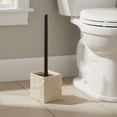 thumbnail image 2 of Natural Stone Effect Square Toilet Brush and Holder Set, 2 of 7