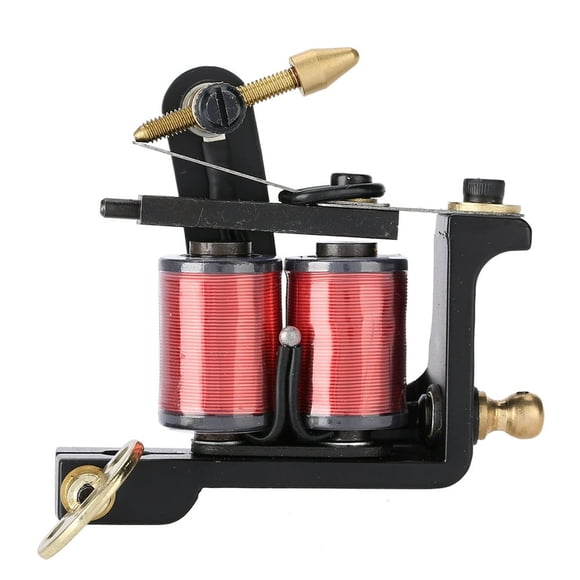 CUITING 10 Wraps Professional Alloy Tattoo Machine Copper Coils Tattoo Shader Machine Gun