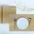 thumbnail image 6 of Uxcell Heat-resistant Modern Style Table Mats Placemat Golden Tone 4Pack, 6 of 7