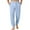 Light Blue, variant on WTOBBY Men's Casual Drawstring Cuffed Pants with Pockets, Soft Home Sleepwear Lounge Pajama Bottoms for Relaxation, Comfortable Fit,Dark Blue XL