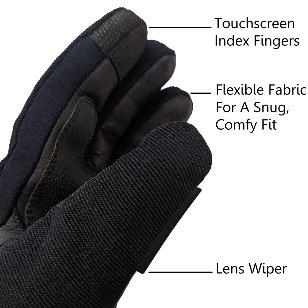 California Heat 7V ActivFlexx Waterproof Heated Stretchy Gloves - Black (S)