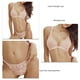 thumbnail image 5 of Conjunto De Bragas De Cintura Baja con Sujetador De Encaje Triangular para Mujer Conjunto De Lencería Bralette Elegante De Moda para Viajes A Casa Rosa M, 5 of 6