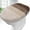 Brown, variant on Soft Microfiber Bathroom Toilet Lid Cover, Machine Washable Seat Covers, Stays in Place Rubber Backing, Fits Most Round, Elongated and Oblong Lids, Gray