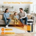 thumbnail image 4 of EcoNest Home Heater 1500W Space Heater Portable Ceramic Fan Heater Energy Efficient 3 Modes LED Display 12H Timer Overheat & Tip Over 15°C 35°C For Home, 4 of 6