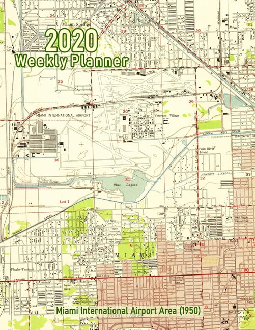 2020 weekly planner: miami international airport area