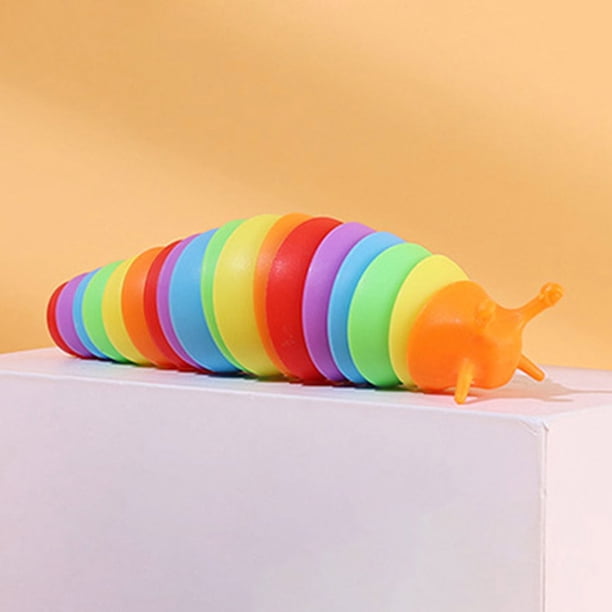 Cute Caterpillar Toys Office Desk Decor Funny Fidget Slugs para niños autistas Tmvgtek libre de BPA