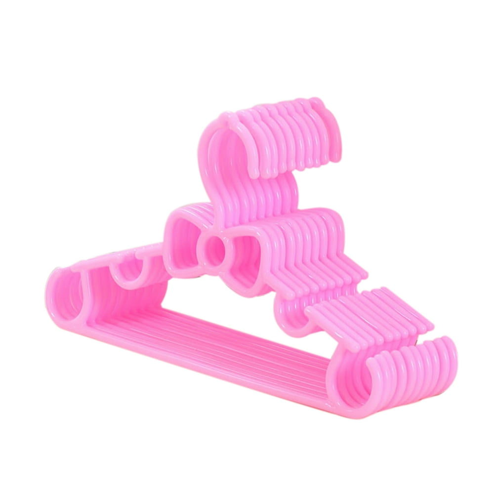 DRASHOME 5Pcs/set Baby Clothes Plastic Hangers Long Lasting Clothes Hangers Set Infant Toddler