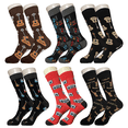 thumbnail image 1 of Music Novelty Sock Bundle - Sock Bro Mens 6 Pack - Guitars, Trumpet, Music Note, Boom Box Socks, 1 of 8