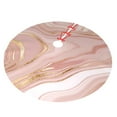 thumbnail image 2 of Kll 36" Christmas Tree Skirt Rose Gold Glitter Splatter Xmas Tree Skirts Mat For New Year Xmas Holiday Party Indoor Outdoor Home Decoration, 2 of 9