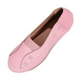 thumbnail image 2 of Viluyesy Womens Loafers Shoes, Slip On Soft Sole Shallow Comfort Faux Leather Casual Flats Pink US7, 2 of 8