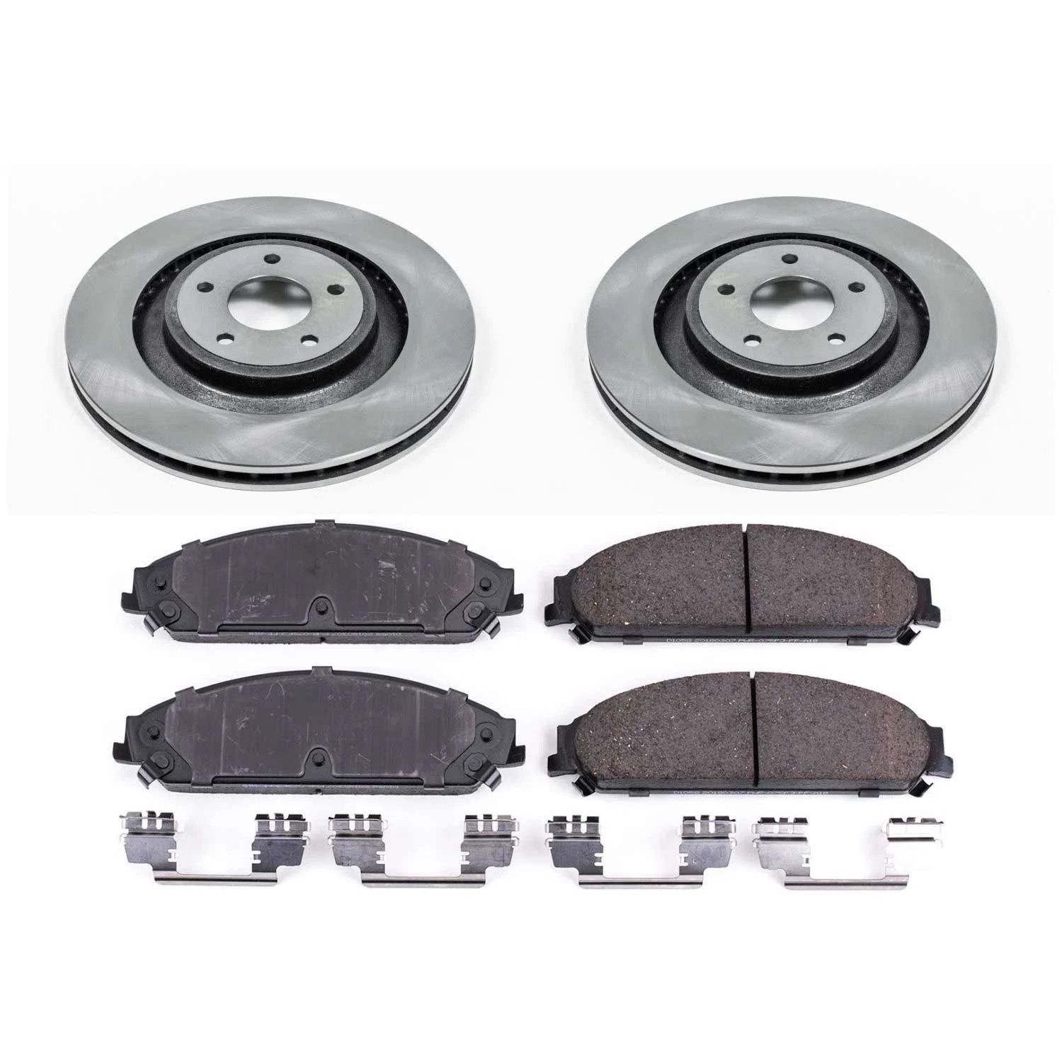 Power Stop Front Stock Replacement Brake Pad and Rotor Kit KOE5565 Fits 2013 Chrysler 200