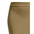 thumbnail image 3 of J. METHOD Women's Mini Skirt Stretch Knit Bodycon Slim Fit Pencil Solid Skirts Made in USA NEWSK09 Mocha S, 3 of 6