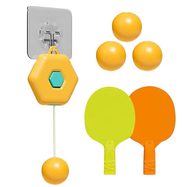 Floating Table Tennis Training Set Auto Retraction Adhesive Pong Exercise Trainer Child