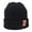 Black Adult, variant on Winter Hat Children Adult Cap Thick Knitted Elastic Windproof Cozy Cold Resistant Solid Color Regular Fit Outdoor Beanie