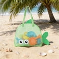 thumbnail image 6 of Yannianjz Large Capacity Beach Toy Storage Bag Mesh Sand Toy Tote For Kids Outdoor Play Portable Drawstring Carry Bag For Shovels Buckets Seashells Swimming Gear, 6 of 6