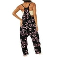 thumbnail image 4 of Yievot Jumpsuits for Womens Casual Summer Rompers Sleeveless Floral Print Loose Strap Baggy Overalls Women Jumpsuit with Pockets 2025 2025 Birthday Gifts Pants for Women, 4 of 6