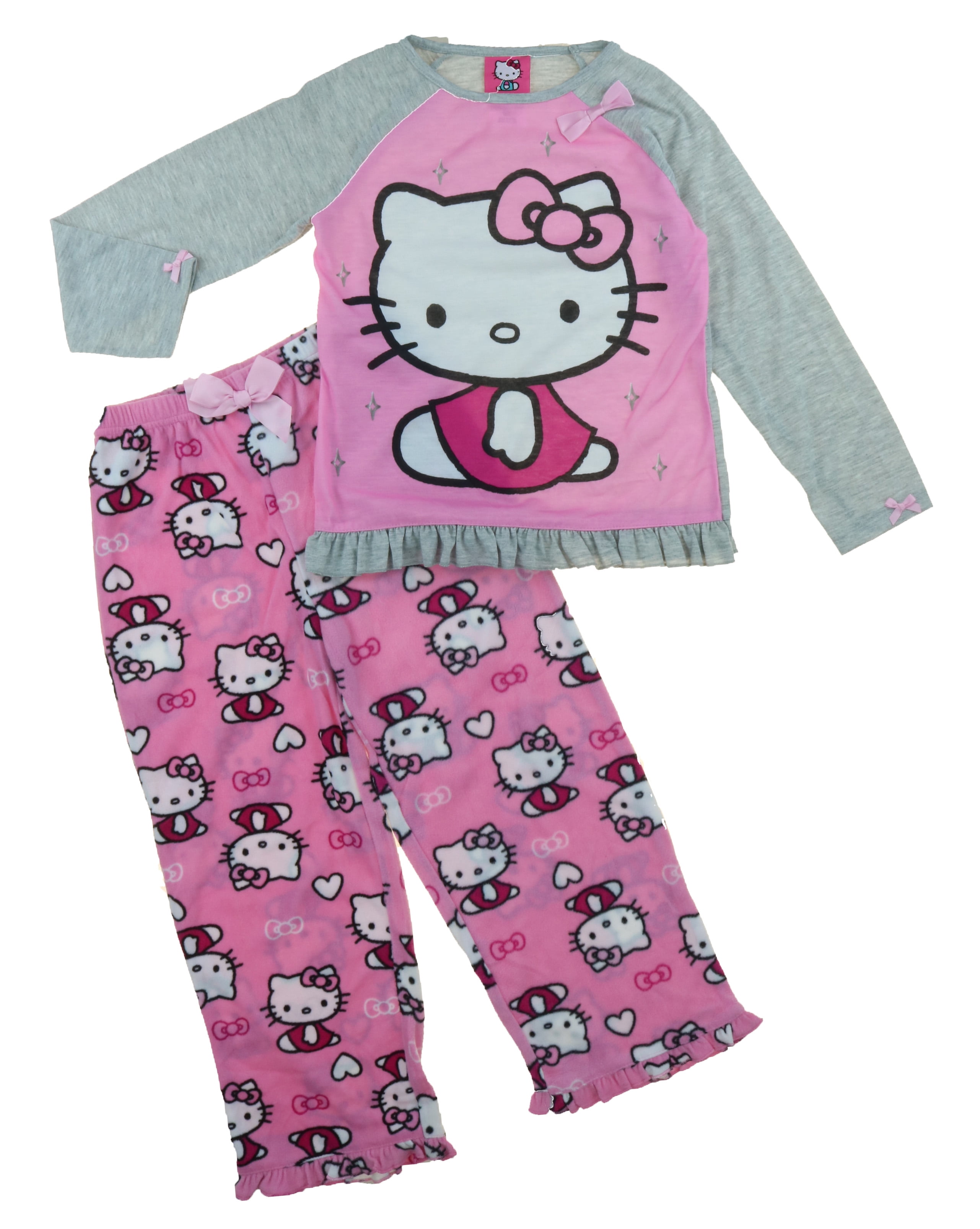 Hello Kitty Girls' 2-Piece Pajama Set by Komar Kids (6X) - Walmart.com