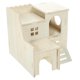 thumbnail image 2 of Escondite de madera para animales pequeños, cabaña escondite para hámster, casa de madera para hámster, escondite, 2 of 6