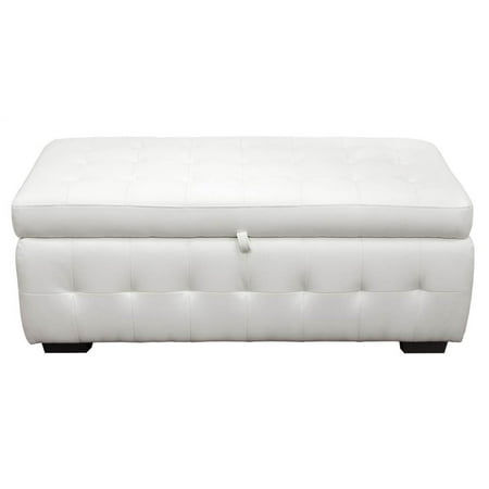 - Lift Top Storage Trunk w Bonded Leather Upholstery - Zen
