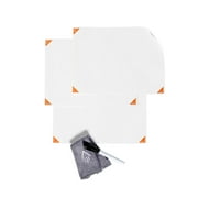 Rocketbook Think Board X2, Smart Stickable Whiteboard, 8.5" x 11" - Easy-to-install and Sticks to Any Smooth Surface - 3 Pack with Black Dry Erase Marker and Microfiber Cloth Included