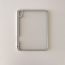 TECH CIRCLE for Apple iPad Pro 13-inch (M4) Clear Case 2024 Release, Slim Fit Thin Lightweight Transparent Back Cover Case with Pencil Holder & Soft Screen Protector, Support Pencil Charging, Gray