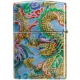 thumbnail image 4 of Zippo 48575 Dragon Design Tumbled Chrome Metal Windproof Lighter, 4 of 9