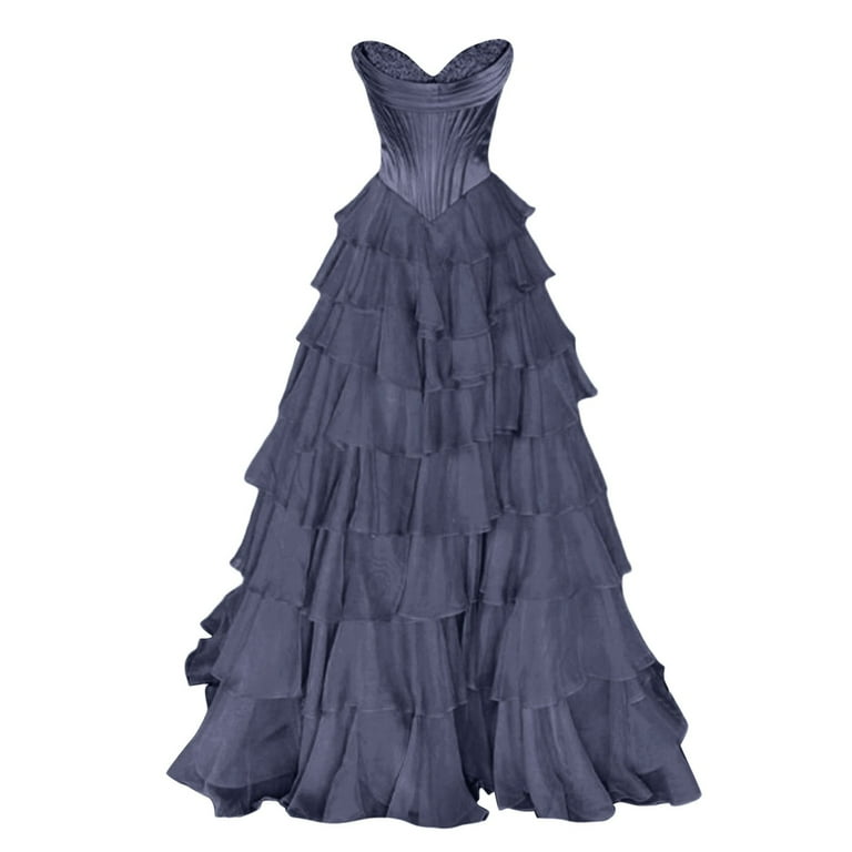 white christmas dresses Elegant Puff Sleeve Midi Corset Maxi Prom Dresses Evening Birthday Outfits  P452