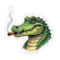 thumbnail image 4 of cartoon Alligator Theme Stickers, Waterproof Alligator Theme Sticker for Water Bottle Laptop Phone Cases Planner Skateboard Luggage Helmet Party Favor Decor, Ideal for Adults Teens Teacher Rewards, 4 of 9