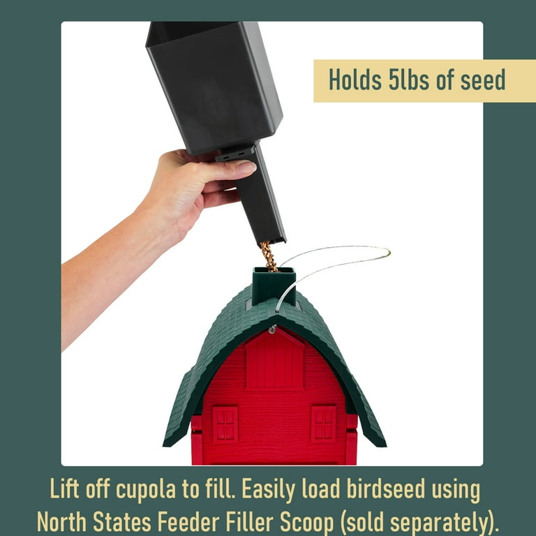 North States Village Collection 2-In-1 Hinged-Port Birdfeeder Copper