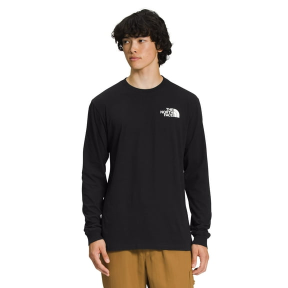 The North Face Box NSE L/S Mens Tshirt TNF Black/TNF White Small